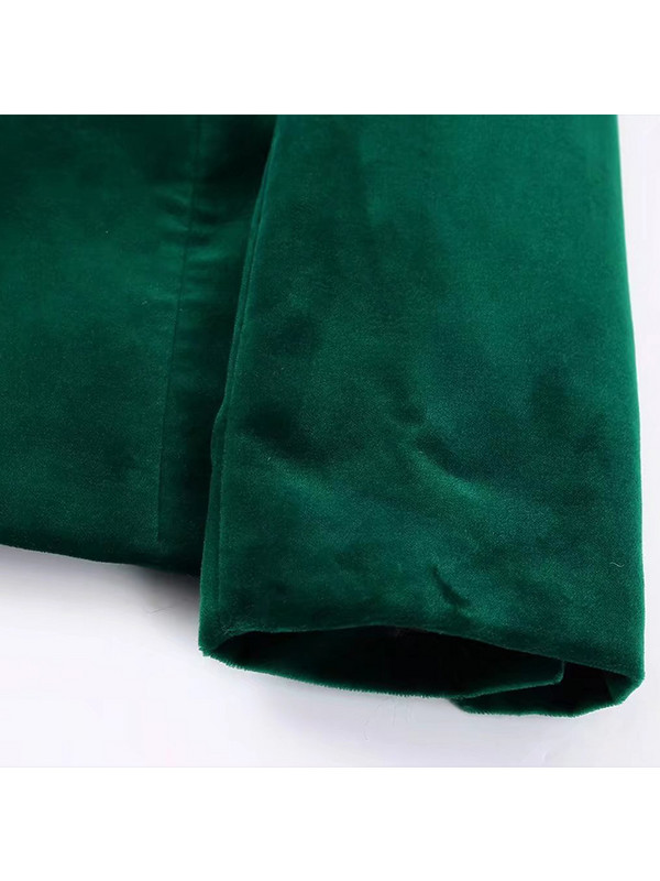 TRAF Novi ženski jesenski komplet hlača od baršunastog sakoa 2023. Modni uredski sako s jednim gumbom Kaput Ženska prevelika gornja odjeća