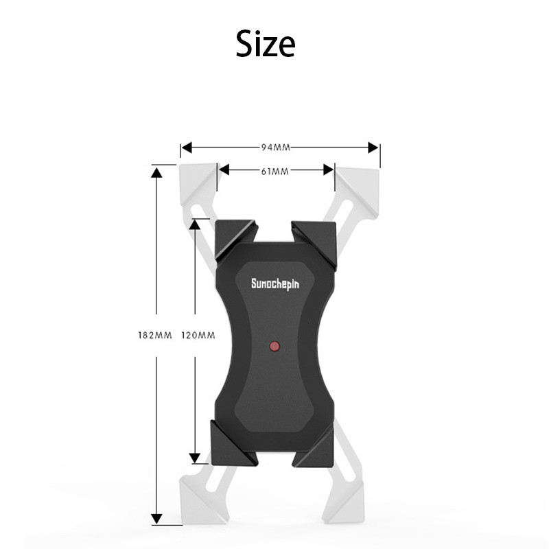 Motociklo telefono laikiklis Universalus dviračio telefono laikiklis, skirtas dviračio vairai, 4–6,5 colio mobiliojo išmaniojo telefono palaikymas