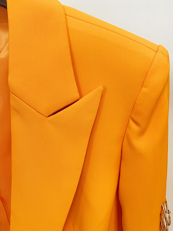 ΥΨΗΛΗΣ ΠΟΙΟΤΗΤΑΣ Νεότερο Fashion 2022 Σετ κοστούμι σχεδιαστή γυναικεία δαχτυλίδια με μονό κουμπί, μεταλλικά δαχτυλίδια μπλέιζερ με φαρδιά πόδι