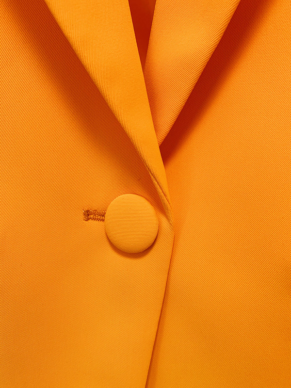 ΥΨΗΛΗΣ ΠΟΙΟΤΗΤΑΣ Νεότερο Fashion 2022 Σετ κοστούμι σχεδιαστή γυναικεία δαχτυλίδια με μονό κουμπί, μεταλλικά δαχτυλίδια μπλέιζερ με φαρδιά πόδι