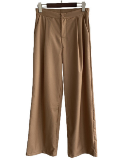 Msfancy hallid bleiserülikonnad naiste ühe nööbiga bleiser, kõrge vöökohaga laia säärega püksid, 2-osalised komplektid naiste ametlikud ülikonnad