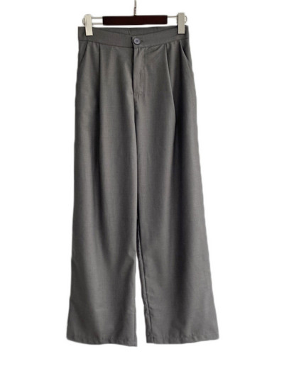 Msfancy hallid bleiserülikonnad naiste ühe nööbiga bleiser, kõrge vöökohaga laia säärega püksid, 2-osalised komplektid naiste ametlikud ülikonnad