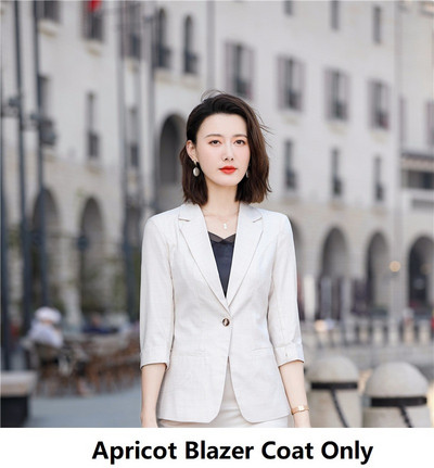 Plus με 5XL Half γυναικεία επίσημα μπλέιζερ για δουλειά Κοστούμια επαγγελματική φούστα και μέγεθος μωβ μανίκια Κομψά γυναικεία μπουφάν