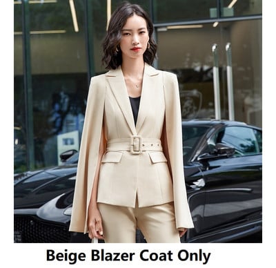 Oversize 5XL Φθινοπωρινή χειμερινή μόδα Επίσημες Γυναικείες επαγγελματικές φόρμες Γυναικείες φόρμες παντελονιών γραφείου Επαγγελματικά στυλ Σετ παντελόνια blazers