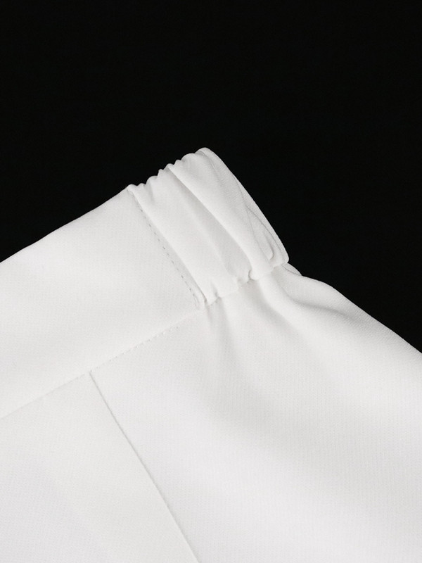 Costume Blazer Pentru Femei Set Jachete Albe Si Fuste Doamne Elegant Lucrare La Birou Roz Seturi Doua Piese Costum Balzers Si Fusta 2022