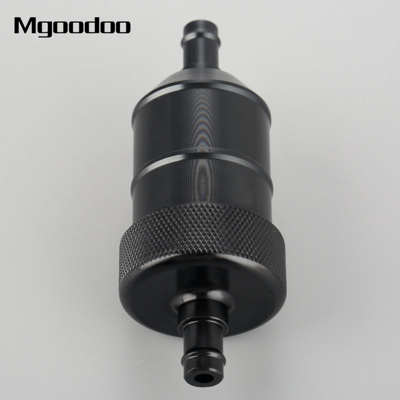 Filtru universal de curățare a filtrului de combustibil pe benzină de 8 mm CNC din aluminiu pentru motocicletă Pit Dirt Bike ATV Quad Filtru de combustibil în linie pentru ulei și gaz