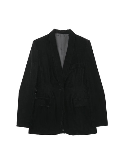 TRAF Femei Fashion Button față Blazer din catifea Blazer și talie înaltă Fermoar lateral Pantaloni evazați Femei Seturi două piese Mujer