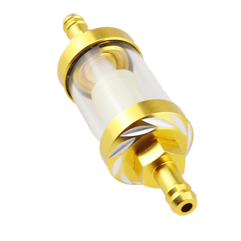 Motocikl Benzin Plin Benzin Ulje Filter goriva Za ATV Dirt Pit Bike Terenska vozila Aluminijska legura CNC Moto Univerzalni 8 mm