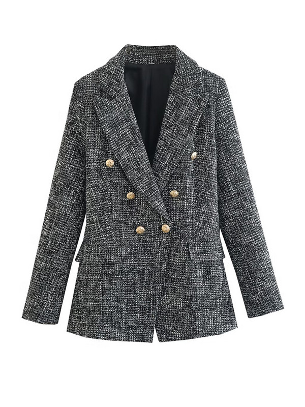 2022 Γυναικεία Office Lady Blazer Φούστες Φθινοπωρινά Κομψά Γυναικεία μπουφάν με διπλό στήθος Μίνι φούστα μακρυμάνικο μπλουζάκια