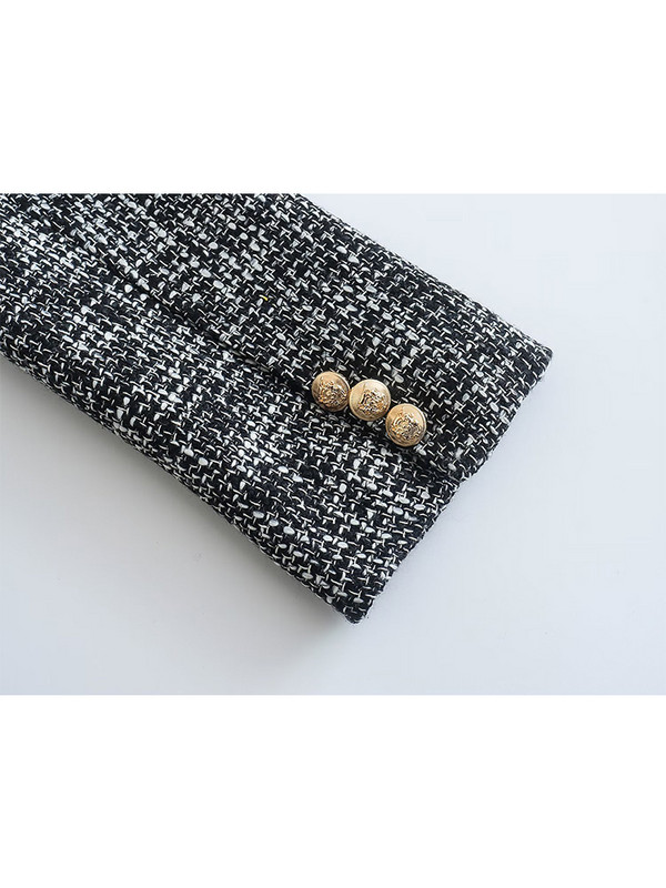 2022 Γυναικεία Office Lady Blazer Φούστες Φθινοπωρινά Κομψά Γυναικεία μπουφάν με διπλό στήθος Μίνι φούστα μακρυμάνικο μπλουζάκια