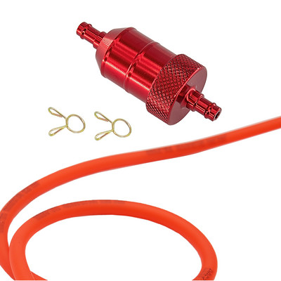 6 mm universaalsed anodeeritud sulamist õlifiltrid 1M 2M 3 meetrit kütusevoolik 1/4" MOOTORRATA MOOTORRATA ROLLER QUAD PIT BIKE CNC