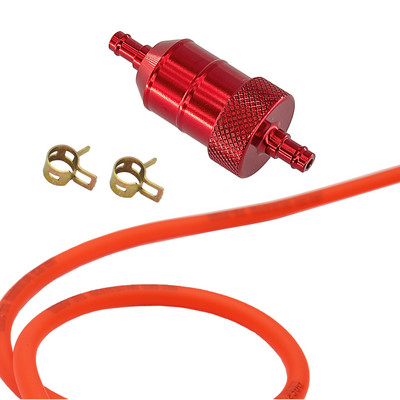 6 mm universaalsed anodeeritud sulamist õlifiltrid 1M 2M 3 meetrit kütusevoolik 1/4" MOOTORRATA MOOTORRATA ROLLER QUAD PIT BIKE CNC