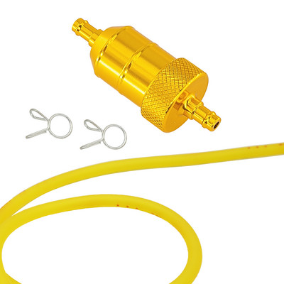 6 mm universaalsed anodeeritud sulamist õlifiltrid 1M 2M 3 meetrit kütusevoolik 1/4" MOOTORRATA MOOTORRATA ROLLER QUAD PIT BIKE CNC