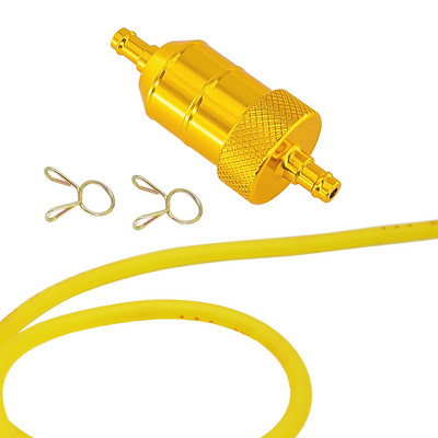 6 mm universaalsed anodeeritud sulamist õlifiltrid 1M 2M 3 meetrit kütusevoolik 1/4" MOOTORRATA MOOTORRATA ROLLER QUAD PIT BIKE CNC