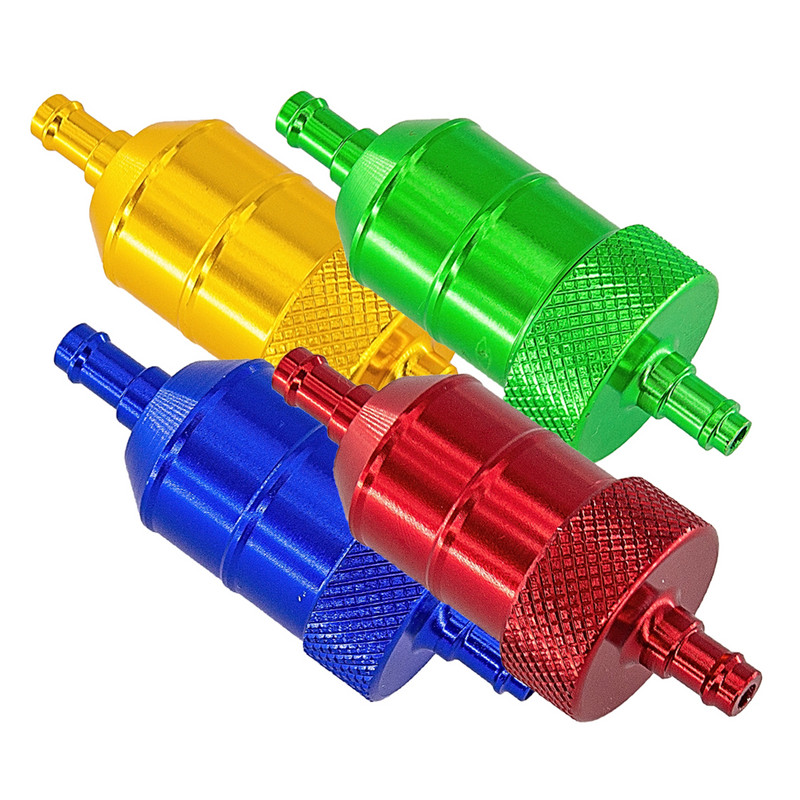 6 mm universaalsed anodeeritud sulamist õlifiltrid 1M 2M 3 meetrit kütusevoolik 1/4" MOOTORRATA MOOTORRATA ROLLER QUAD PIT BIKE CNC