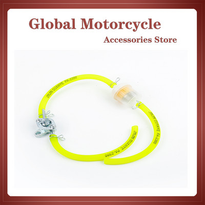 6 mm mootorratta gaasi kütusefilter bensiini toru voolik + 4 klambrit mototõukeratta mustusratas + õli lüliti