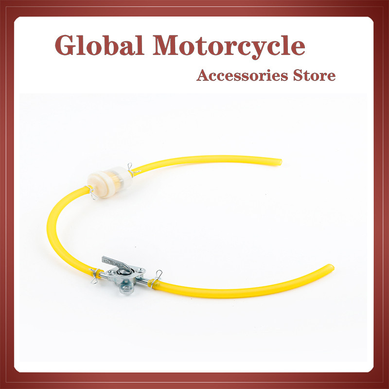 6 mm mootorratta gaasi kütusefilter bensiini toru voolik + 4 klambrit mototõukeratta mustusratas + õli lüliti