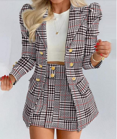 Άνοιξη φθινοπώρου 2022 Νέο γυναικείο κοστούμι casual φούστες γραφείου