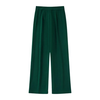 TRAF 2023 Ženski kompleti od 2 komada, modni blejzer s džepovima, uredska jakna s jednim gumbom + draperija, duge hlače, uzročni kompleti za putovanje na posao