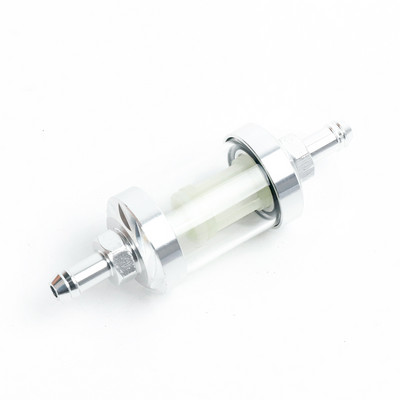 Μοτοσικλέτα σκούτερ εκτός δρόμου οχήματος Γυαλί Φίλτρο καυσίμου από κράμα αλουμινίου Γυαλί Φίλτρο αερίου μοτοσικλέτας Φίλτρο βενζίνης αερίου