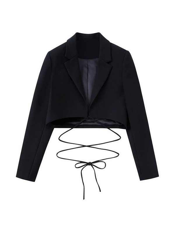 Novi ženski kratki sakoi Moda 2022. Jednostavna klasična uredska jakna Elegantna vanjska odjeća s zavojima Jesenski dizajn Chic Ins Moderan