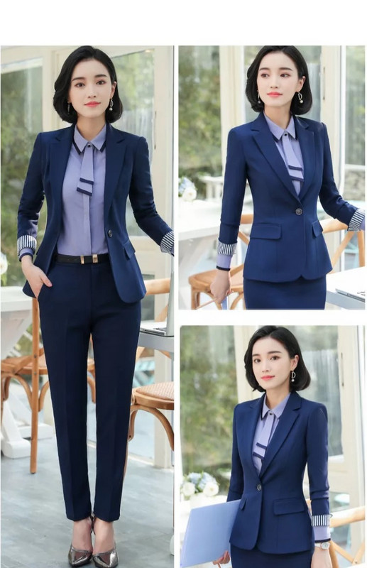 Set 2 piese pentru femei, pantaloni formali, costume, sacou, jachetă, birou, damă, uniformă de lucru, pantaloni, haine de toamnă 2022, mare 4XL XXL