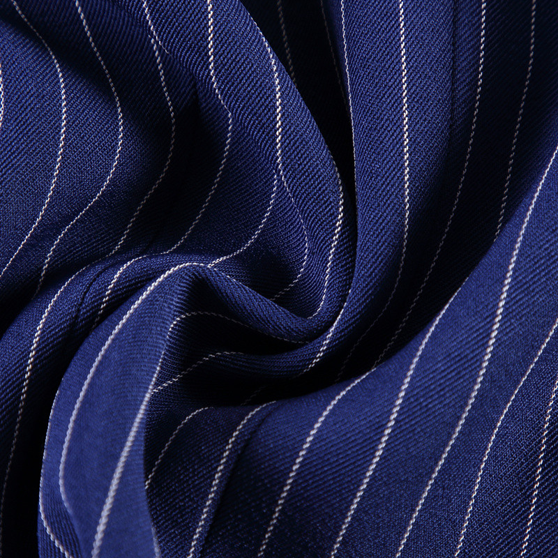 Trend pentru femei. Cele mai noi 2021. Jachetă elegantă, de designer, pentru femei, cu nasturi de fier, la două piept. Blazer clasic cu dungi albastre