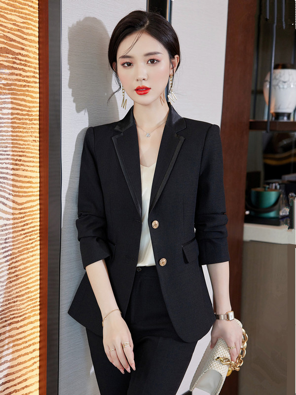 Μπλέιζερ Παντελόνι Σετ δύο τεμαχίων Γυναικείο Γυναικείο Κοστούμι Γυναικείο Κοστούμι Λευκό Ροζ Επαγγελματικό Σφίξ Μπλέιζερ και Παντελόνι Επίσημο κοστούμι