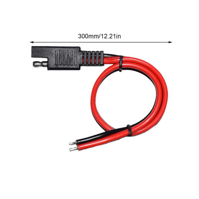 30 cm 20A SAE jungiamasis laidas Greitai atjungiamas varinis kabelis SAE maitinimo laidas su vandeniui atspariu dangteliu saulės kolektoriui