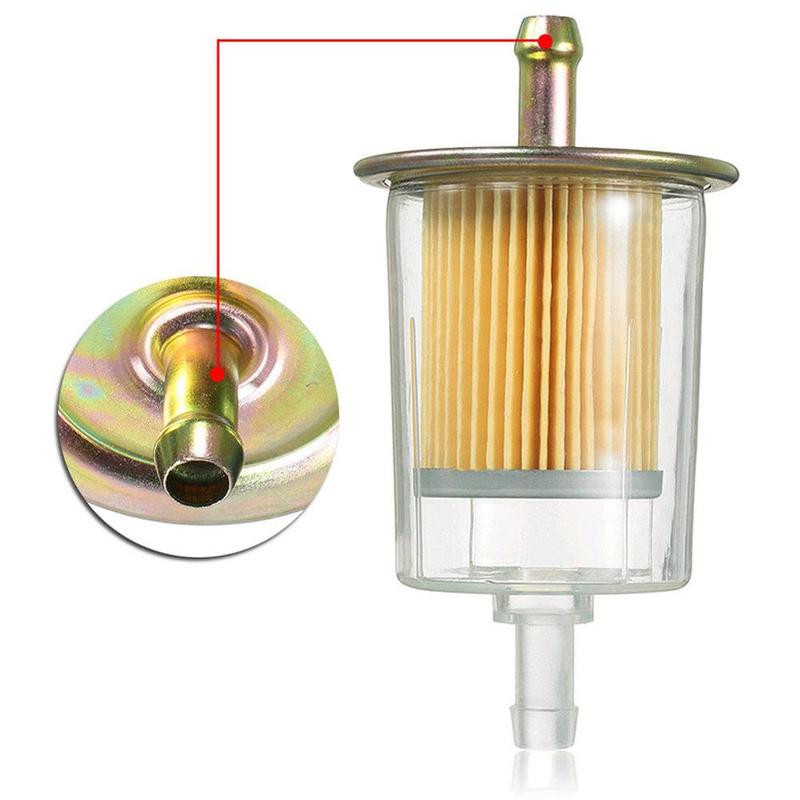 Element filtera za benzin za motocikle Inline plin Filter za gorivo za benzin 3/8 Cijevni vod Dodaci za traktor Bijela boja