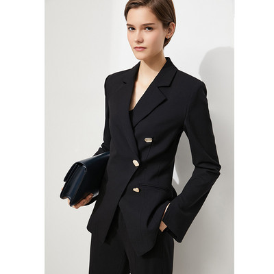 Amii Minimalism Primăvară Pantaloni de costum femei Office Lady Blazer elegant Pantaloni cu talie înaltă Business Casual Vândut separat 12240236