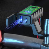 Adaptor de încărcare rapidă 12V SAE la USB dublu pentru telefon Încărcător USB pentru motociclete cu comutator pornit/oprit voltmetru 3.1A/4.8A TIP-C