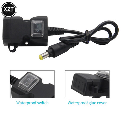 Kahe pordiga USB mobiiltelefoni laadija veekindel mootorratta mootorratta juhtraua laadija 5 V 1A/2.1A adapteri toiteallika pesa