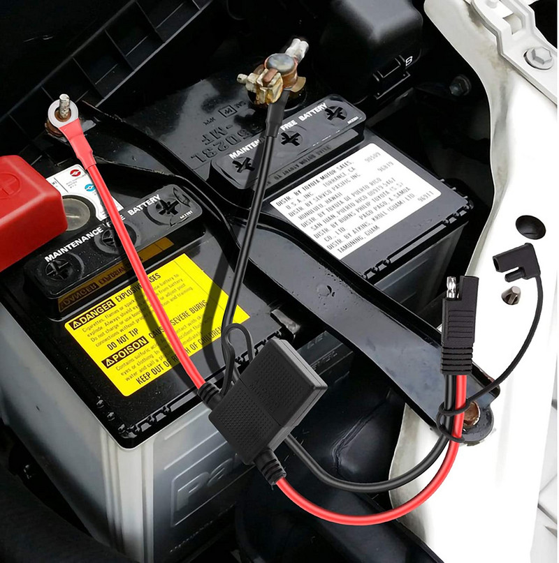 Mașină Motocicletă Conector priză SAE Prelungitor Cablu Încărcător baterie Conexiune rapidă Cabluri SAE/O Ring