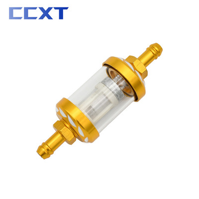 CNC 8mm klaasist gaasikütuse bensiini õlifilter ATV Honda Yamaha Kawasaki Suzuki KTM EXC EXCF SX SXF XC XCW XCF universaalosade jaoks