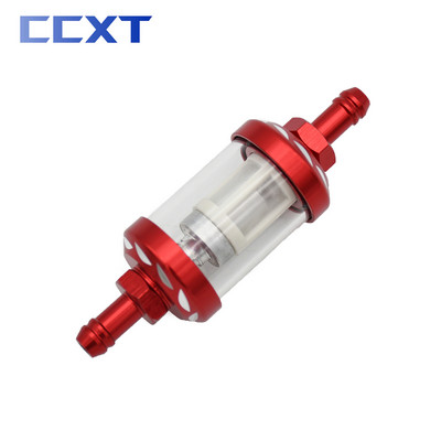 CNC 8mm klaasist gaasikütuse bensiini õlifilter ATV Honda Yamaha Kawasaki Suzuki KTM EXC EXCF SX SXF XC XCW XCF universaalosade jaoks