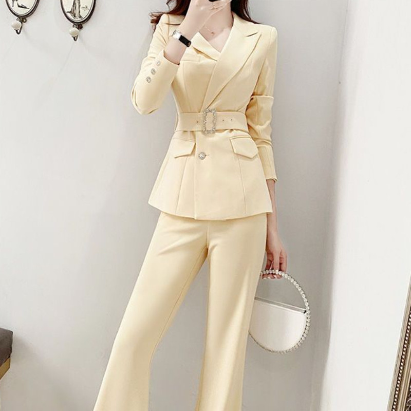 Costum blazer Set de două piese de modă pentru femei Set formal de birou Pantaloni 2 piese Ținute 2022 Pantaloni Y2k Seturi de femei sexy asortate