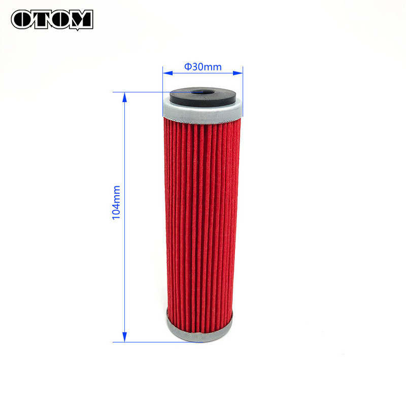 OTOM motociklu eļļas filtrs, importēts augstas kvalitātes filtrēšanas papīrs ZONGSHEN NC250 NC450 motokrosa dzinēja daļas bedres netīrumiem