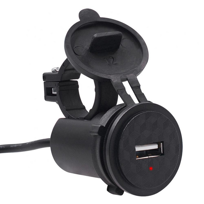 Αδιάβροχη μοτοσικλέτα DC 9-24V Τροφοδοτικό Κινητού Τηλεφώνου Φορτιστής υποδοχής θύρας USB