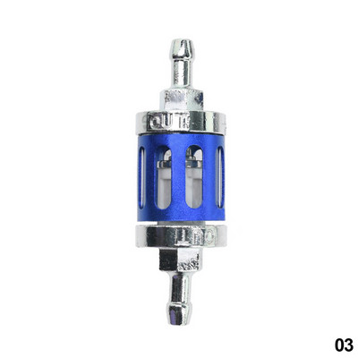 8mm/0,31" CNC κράμα αλουμινίου γυαλί μοτοσικλέτας αερίου καυσίμου βενζίνης φίλτρο πετρελαίου μοτοσικλέτας για μοτοσικλέτα βρωμιάς ATV