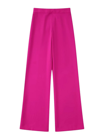 TRAF naiste moodne esinööbiga bleisermantel ja kõrge vöökohaga tõmblukk, pikad lendavad naiste püksid, kaheosalised komplektid Mujer