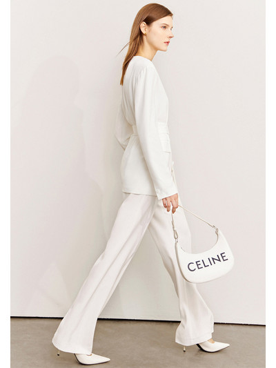 AMII Minimālisms Rudens Anglijas Stils Sieviešu jaka Izgriezums Viduklis Plāns Blazer Solid Ikdienas Platas Bikses Sieviešu Apģērbs 12240905