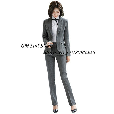 Costume din amestec de lână solidă pentru femei 2 bucăți slim fit pentru mama miresei blazer și pantaloni de nuntă