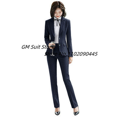 Costume din amestec de lână solidă pentru femei 2 bucăți slim fit pentru mama miresei blazer și pantaloni de nuntă