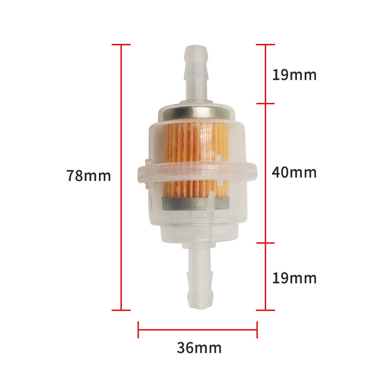 Filtru de benzină 3 buc. Filtre de benzină mari în linie, universale, transparente, se potrivesc cu filtru de țeavă de 6 sau 8 mm pentru scuter, motocicletă, motocicletă