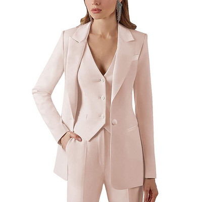 Γυναικείο κοστούμι Επίσημο επαγγελματικό Φόρεμα Παντελόνι 3 τεμαχίων Κοστούμια Lady Blazer + Παντελόνι + Γιλέκο костюм женский