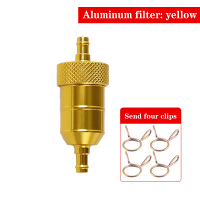 6 culori universal 6mm 1/4 "benzină gaz combustibil filtru de curățare sita de benzină pentru piese de modificare a motocicletei