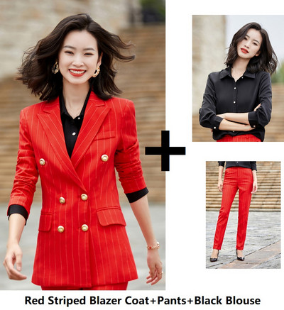 Doamnelor, formale, stiluri OL, costume pantaloni pentru femei, îmbrăcăminte de lucru, cu mâneci lungi, toamnă, iarnă, haine profesionale pentru interviu