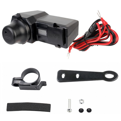 Încărcătoare USB 24V 12V Priză 3.0 Adaptor de alimentare pentru motociclete Comutator pentru brichetă Test digital de tensiune Accesorii pentru motociclete Impermeabil