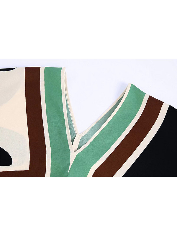 Willshela Ženska modna dvodijelna bluza s printom i hlače s patentnim zatvaračem sprijeda Chic Lady Ležerna ženska odjeća Kompleti hlača